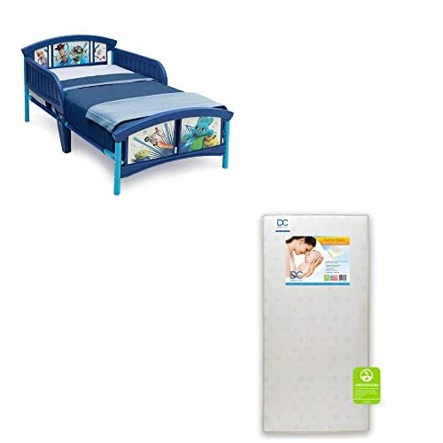 Delta Children Plastic Toddler Bed, Disney Minnie Mouse With Twinkle Stars Crib & Toddler Mattress - Image 10