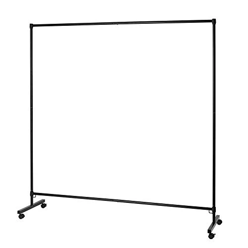 Don't Look At Me - Simplified Privacy Room Divider - Black Frame With Black Privacy Fabric - Image 2