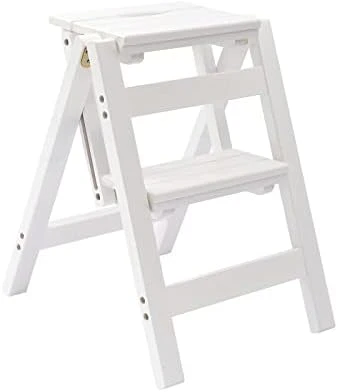 Folding Step Stool Step Ladder 3 Tier, Multi-Functional Folding Solid Wood Ladder Stool, Step Stool Household Muliti-Color Step Ladder Stool For Household And Office 330lbs - Image 11