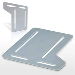 Ronin Factory Bed Frame Brackets Adapter For Headboard Extra Heavy Duty, Set Of 2 Brackets With Hardware Modification Plate
