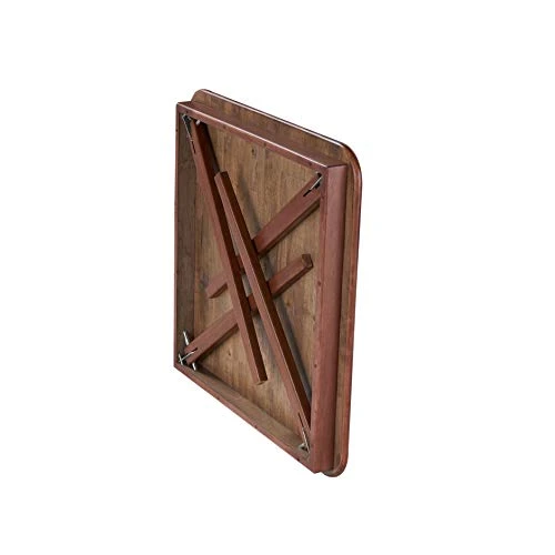 Stakmore Music Back Folding Chair Finish, Set Of 2, Cherry & STAKMORE Straight Edge 32" Square Folding Card Table, Cherry Finish - Image 5