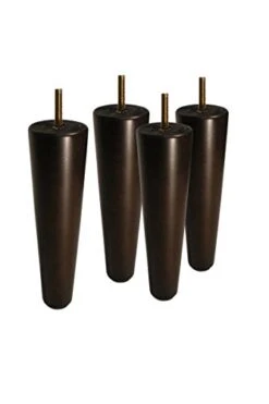 BingLTD - 7 1/2" Mid Century Dark Walnut Sofa Legs - Set Of 4 (Emma LEG-202)