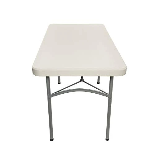 OEF Furnishings 4 Foot Heavy Duty Folding Table, 24" X 48", Light Grey - Image 4