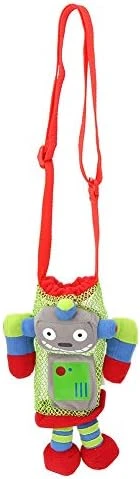 Owlike Children Drink Bottle Mesh Bag Pouch Carrier Baby Cartoon Water Bottle Handbag With Handle - Image 7