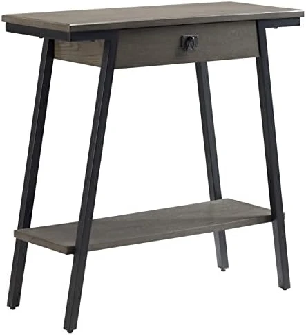 Leick Home 11431-WT Mixed Metal And Wood Hall Console Sofa Table, White/Gold 30 In X 10 In X 30 In - Image 5