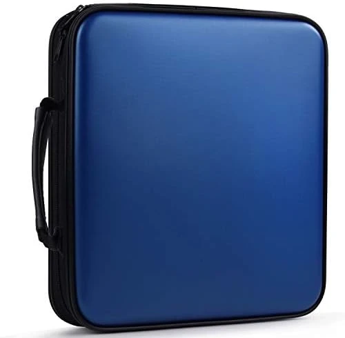 Fansport CD Case 160 Capacity DVD Case Organizer CD/DVD Case, CD Case Storage DVD Organizer Case DVD Booklet CD/DVD Holder Case DVD Book Heavy Duty DVD Case Book Wallet - Image 8