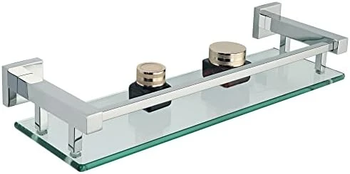 Alise GC2000-LS SUS 304 Stainless Steel Bathroom Glass Shelf Wall Mount 20 Inch,Brushed Nickel - Image 12