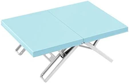 Maarch Small Folding Table, Portable Beach Table, Tray Table, Foldable Low Picnic Camping Table For Sitting On The Floor, Light Blue - Image 9