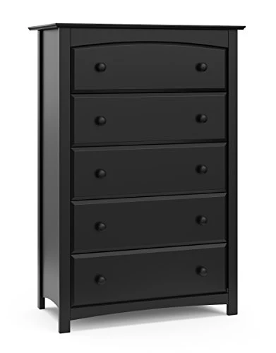 Storkcraft Kenton 5 Drawer Dresser (Espresso) – Dresser For Kids Bedroom, Nursery Dresser Organizer, Chest Of Drawers For Bedroom With 5 Drawers, Universal Design For Children’s Bedroom - Image 8