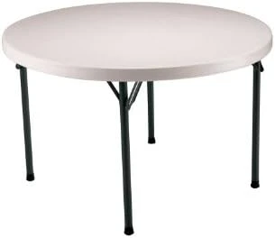 Lifetime 22960 Folding Round Table, 4 Feet, White Granite - Image 4