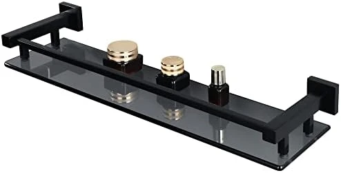 Alise GC2000-LS SUS 304 Stainless Steel Bathroom Glass Shelf Wall Mount 20 Inch,Brushed Nickel - Image 8