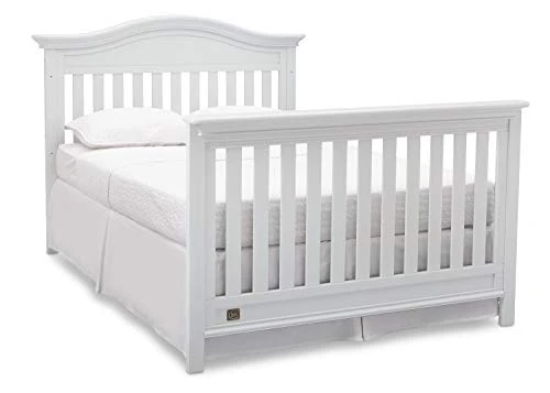 CC KITS Full-Size Conversion Kit Bed Rails For Serta Aberdeen, Adelaide, Ashland, Banbury, Barrett, Bethpage, Fairmont, Fall River, Fernwood & Mid-Century Modern Lifestyle 4-in-1 Cribs (Bianca White) - Image 4