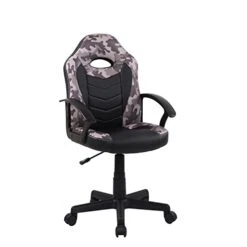 Techni Mobili Kid's Gaming And Student Racer Wheels Office Chair, Grey