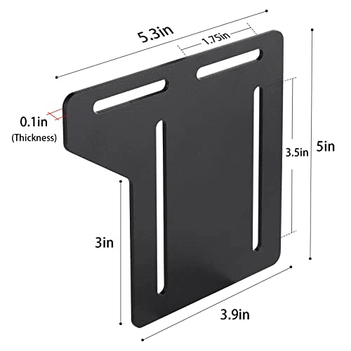 Pearabbit Headboard Brackets For Metal Bed Frame Full To Queen Conversion Kit, Modification Attachment Hardware Adapter (2pack) - Image 5