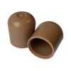 1” Beige Folding Chair Leg Caps (12 Pack) - Heavy Duty Nylon Chair End Caps, Non-Marring Round Hardwood Floor Protectors, Compatible Replacement Plugs For Metal And Padded Folding Chairs Tips (Beige)