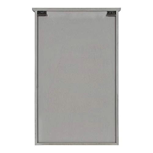 Kate And Laurel Hutchins Decorative Rustic Wood Wall Cabinet, 19.5 X 31.5, Gray, Farmhouse Cabinet With Glass Door - Image 4