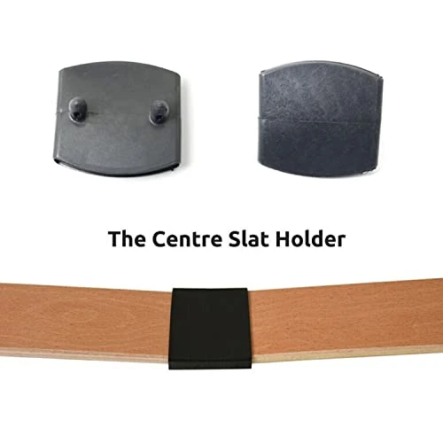 WELWIK 15pcs 2 Pins Plastic Replacement Bed Slat Holders Kits Bundles Plastic Centre Caps Or End Caps Holders, Black - Image 5