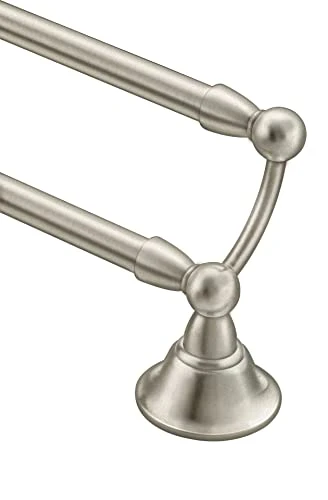 Moen DN6886BN Sage Single Post Bathroom Hand -Towel Ring, Spot Resist Brushed Nickel - Image 4