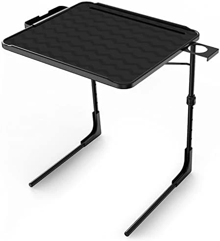 Table-Mate XL PRO TV Table Tray - Portable Adjustable Folding Trays For Eating Or Work Laptop, Slate Gray - Image 10