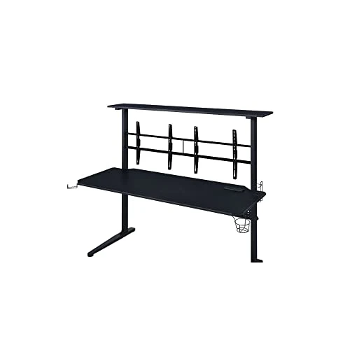 Benjara Gaming Table With USB-Port, Blue - Image 3