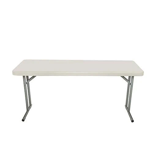 OEF Furnishings 5 Foot Heavy Duty Seminar Folding Table, 18" X 60", Light Grey - Image 4
