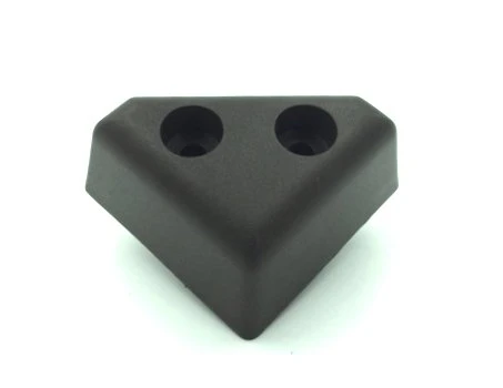 ProFurnitureParts 1.75" Tall Triangle Corner Sofa Legs, Brown Color, Set Of 4, HDPE Plastic - Image 2