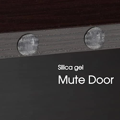 Ivinta Vintage TV Stand With 4 Doors And Dark Brown Finish, Media Console Cabinet For Living Room (Dark Brown) - Image 5