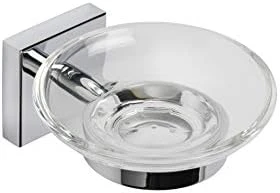 Croydex QM441441 Flexi-Fix Chester Glass Shelf, Silver, 54 X 590 X 134mm - Image 12