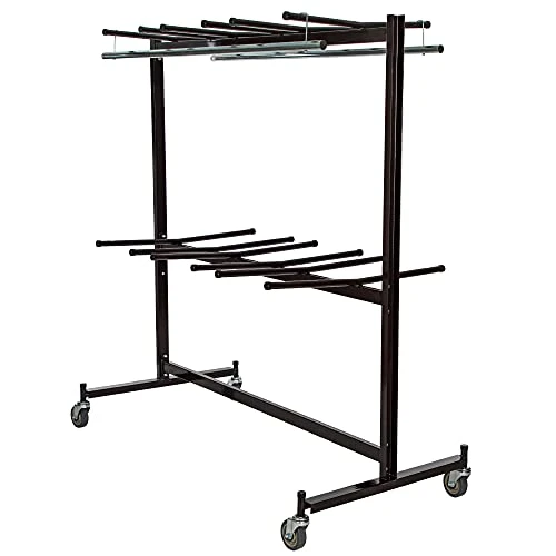 OEF Furnishings Folding Chair Dolly. Stores And Transports Chairs Measuring 15.25"-19"Width, 50 Chair Capacity - Image 5