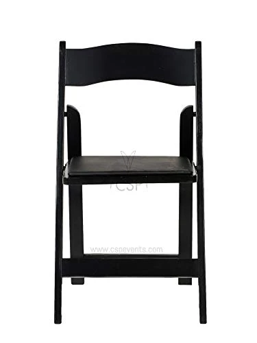 Commercial Seating Products American Padded Folding Chairs, Black - Image 2