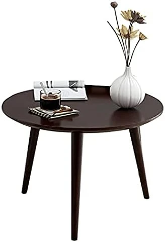 WoodShine Side Table Small Round Solid Wood Sofa Table End Tables Accent Nesting Coffee Table Natural(H:14.37inch) - Image 14