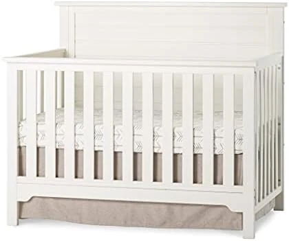 Child Craft Farmhouse Flat Top 4-in-1 Convertible Crib (Brushed Cotton) - Image 6