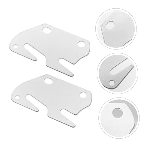 SOLUSTRE 2pcs Furniture Connector Metal Bed Frames Frame Holder Tool Stand Hook On Bed Rails Bed Rail Fittings Headboard Hook Plates Bed Rail Hinge Wood Bed Hinge Silver Metal Iron Bedding - Image 2