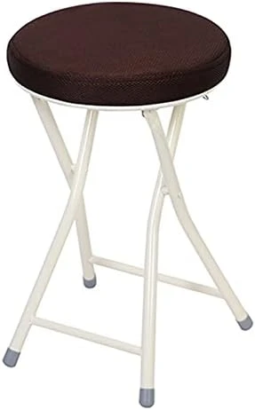Cushioned Folding Stool, Lightweight Camp Stool, Portable Heavy Duty Collapsible Padded Round Stool, Kitchen Party Office Stool Seat - Image 11