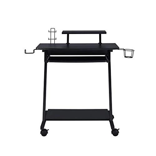 Gaming Table, Black Finish 28" L X 21" W X 35" H - Image 2