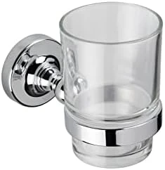 Croydex Glue-Fix Worcester Glass Shelf, Easy Fit No Drilling To Tools - Image 9