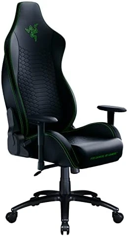 Razer Iskur X Ergonomic Gaming Chair: Ergonomically Designed For Hardcore Gaming - Multi-Layered Synthetic Leather - High-Density Foam Cushions - 2D Armrests - Steel-Reinforced Body - Black/Green - Image 6