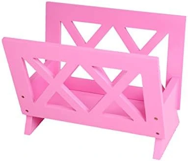 Frenchi Home Furnishing Contemporary Magazine Rack, White - Image 8