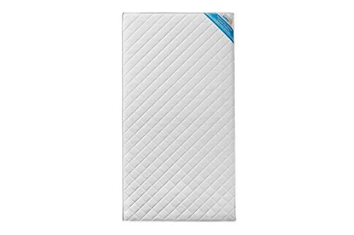 Safety 1st Transitions Baby Crib And Toddler Mattress With High-Density Thermo-Bonded Core, Water Resistant, Greenguard Gold Certified, White