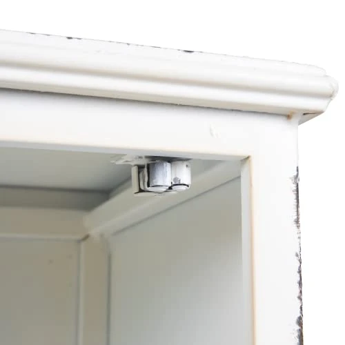 Creative Co-Op Metal 3 Drawers Cabinet, White - Image 4