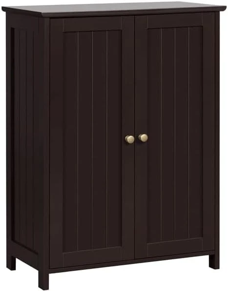 PIMXL Wooden Double Door Bathroom Storage Floor Cabinet (Color : White) - Image 4