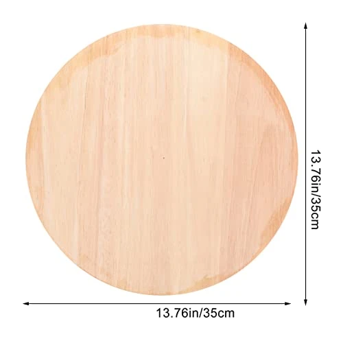 Yardwe Wooden Stool Seat Round Stool Replacement Bar Stool Seat Part Canteen Seat Stool Seat Tops Metal Stool Cushion Tops For Home Kitchen Dining Room Chairs - Image 2