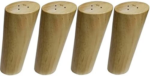 Round Solid Wood Furniture Legs Sofa Replacement Legs Perfect For Mid-Century Modern/Great IKEA Hack For Sofa, Couch, Bed, Coffee Table (4 Inches,Set Of 4, Original Wood Color) - Image 12