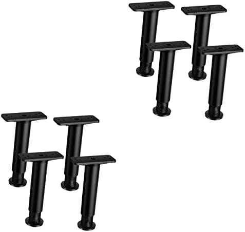 Housoutil 4pcs Bed Support Frame Adjustable Bed Frames Adjustable Bed Bases Bed Stand Adjustable Bed Legs Sofa Replacement Legs Bed Support Legs Bed Frame Support Bed Center Leg Furniture - Image 8