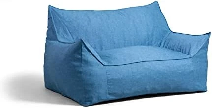 Big Joe Imperial Fufton Foam Filled Bean Bag Sofa With Removable Cover, Gray Union, 5ft Giant - Image 12