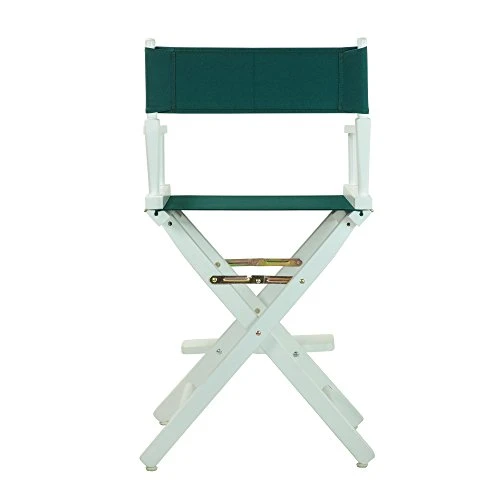 Casual Home 24" Director's Chair White Frame With Hunter Green Canvas, Counter Height - Image 2