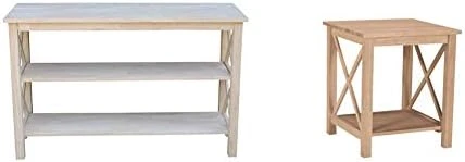 International Concepts Hampton Console Or Sofa Table Unfinished - Image 8
