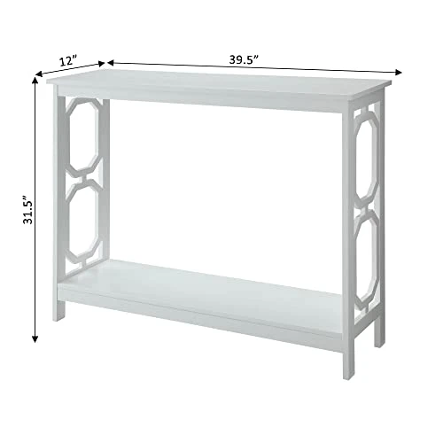 Convenience Concepts Omega Console Table, White - Image 3