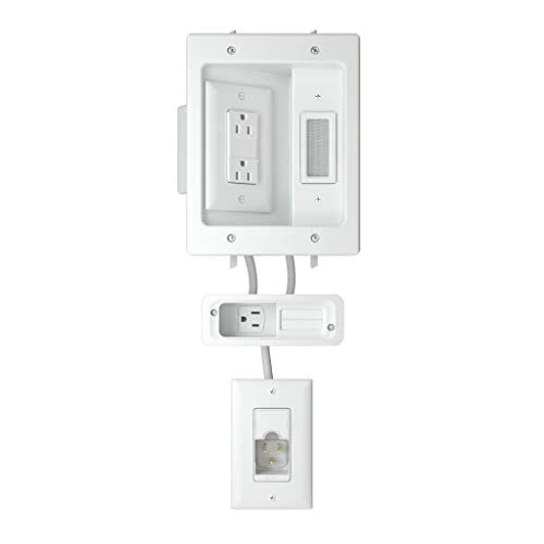 SANUS Ultimate In-Wall Cable Management Kit For Mounted TV & Soundbar - Includes Soundbar & TV Wire Management - Conceals Power, HDMI, Optical, And Low-Voltage Wires Behind Wall Model: WSIWPSB1