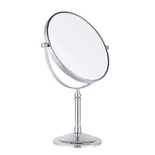 Nicesail Tabletop Makeup Mirror, Double-Side 1X-10X, 360 Swivel Cosmetic Mirror For Table Desk, No Light Antique Bronze (8 Inch, 10X) - Image 8